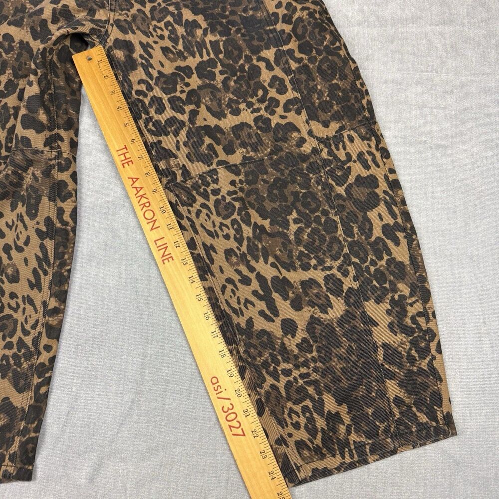 Potili Pants Jeans Women’s Size 12 Wide Leg Leopard Print Fashion Style New - Picture 7 of 10